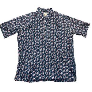 1980'S Reyn Spooner Aloha Shirt Gold Tag All-Over Print Box Shirt Size XXL